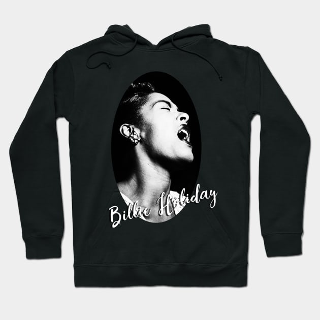 Billie Holiday Hoodie by Cisne Negro